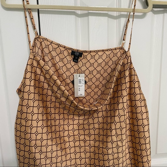 Cowl Neck Silky Tank - Picture 4 of 7